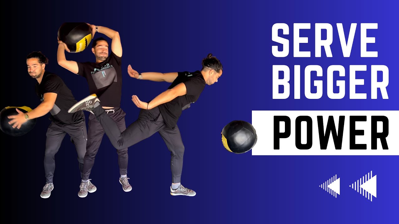 Rotational Overhead Med Ball Slam (tennis serve power)