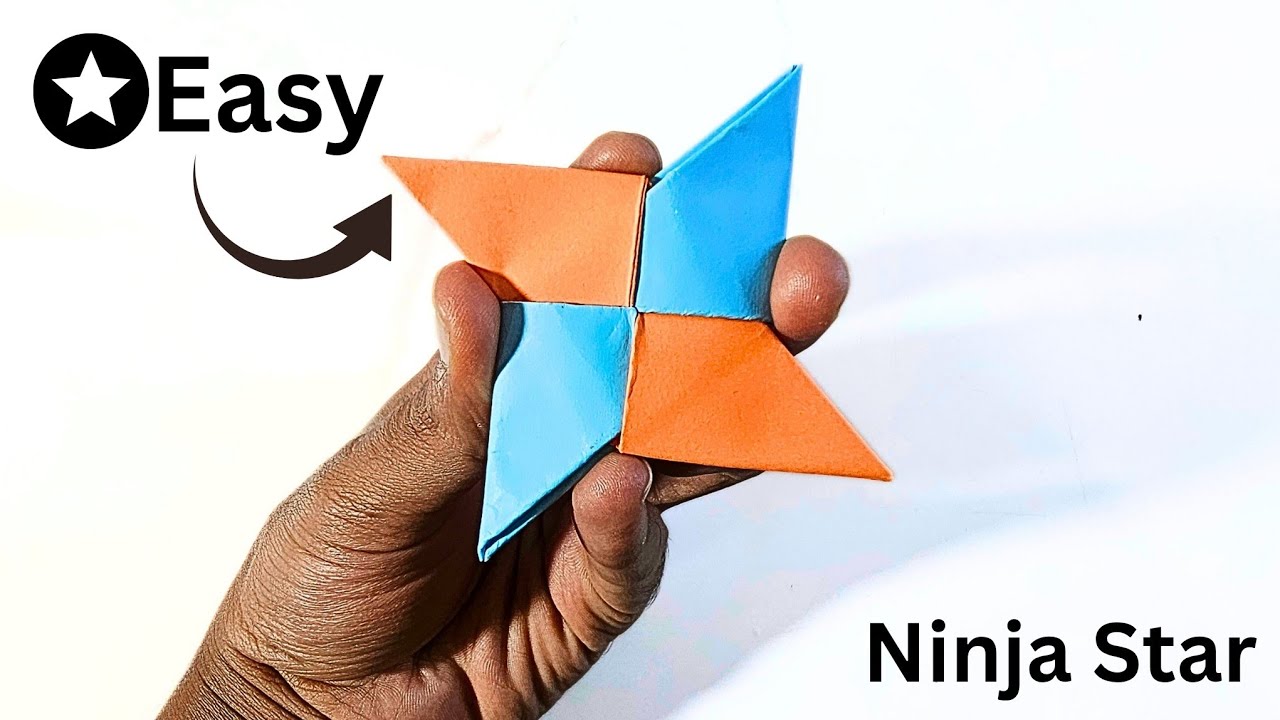 Easy Origami Ninja Star | Paper Shuriken Tutorial for Beginners