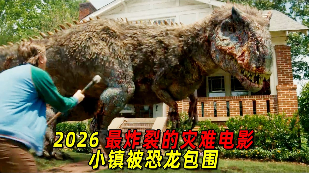 2026最新災難大片！整個小鎮被恐龍包圍，裡面的人隨時都會被吃掉！一口氣看完《逃出絕命鎮》