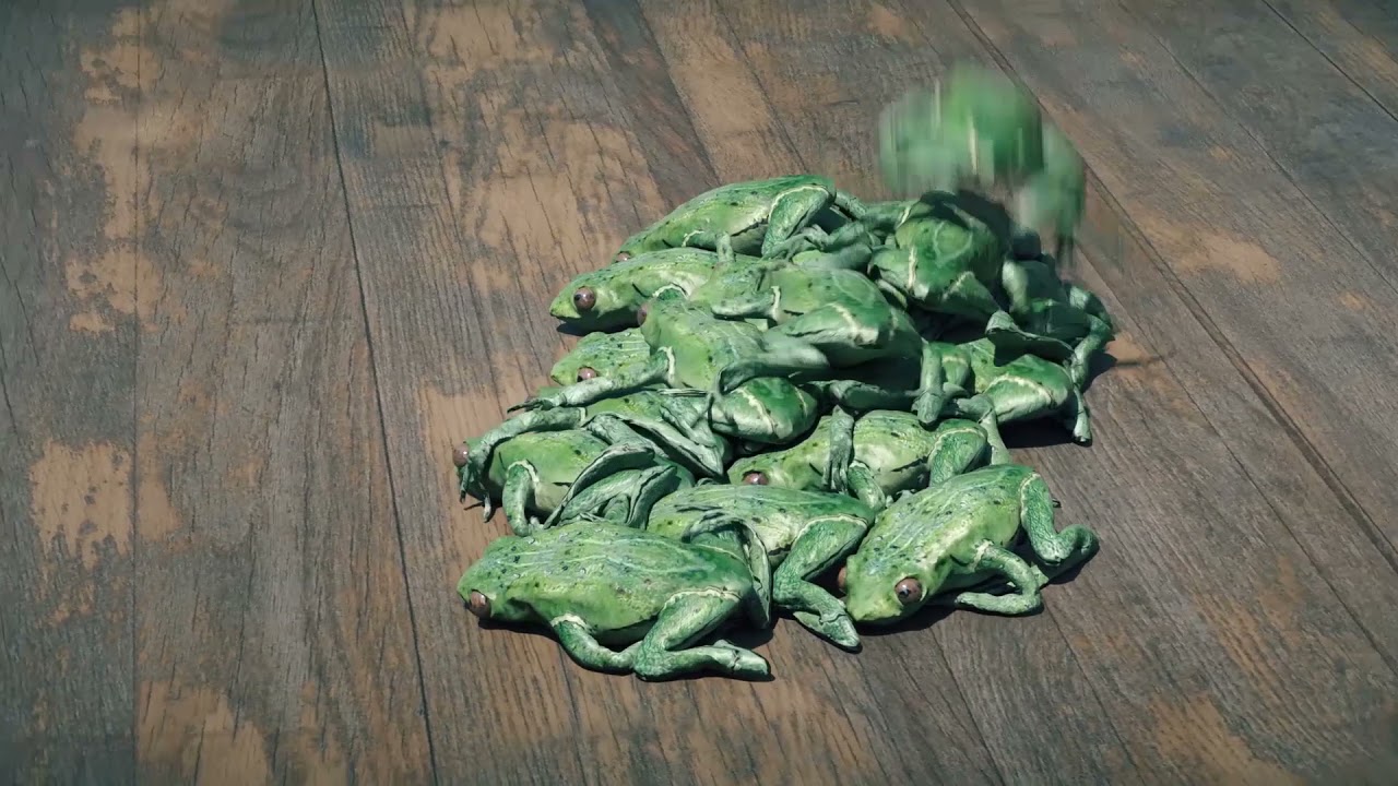 Funny Frog softbody with vellum in Houdini 18.5