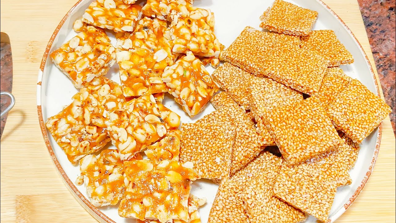 2 Types Of Chikki | Til Aur Mungfali Ki Chikki | Sankranti Special Chikki Recipe #food #video #yt