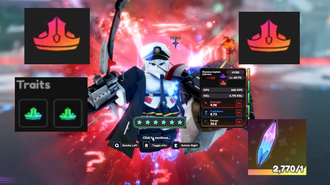 Universal Tower Defense Ruler Phantom Captain Showcase!