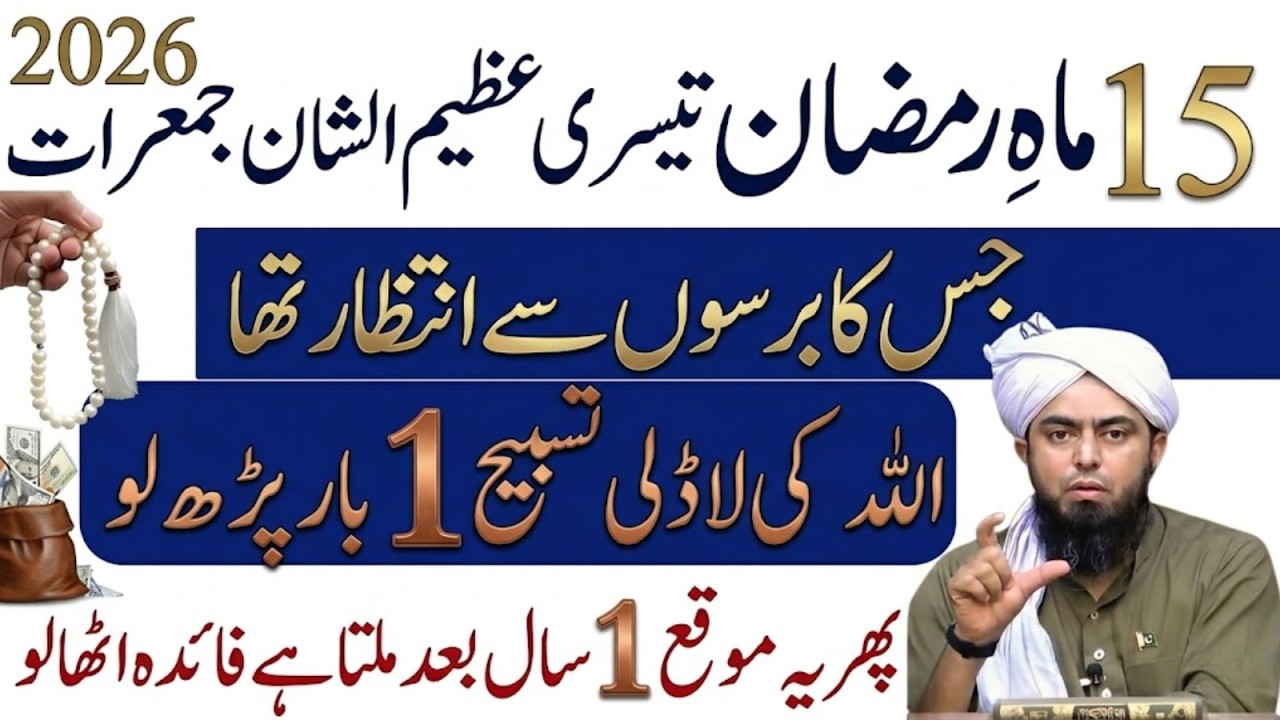 15 Mahe Ramzan Ki Azeem Shan Jumerat | Allah Ki Ladli Tasbeeh Ka Raaz Engineer Muhammad Ali Mirza