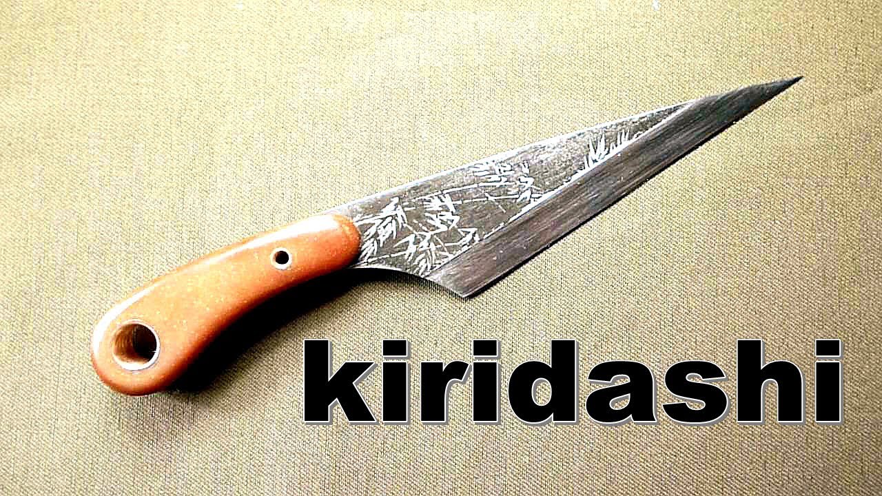 Японский нож своими руками  Киридаши из мехпилы.