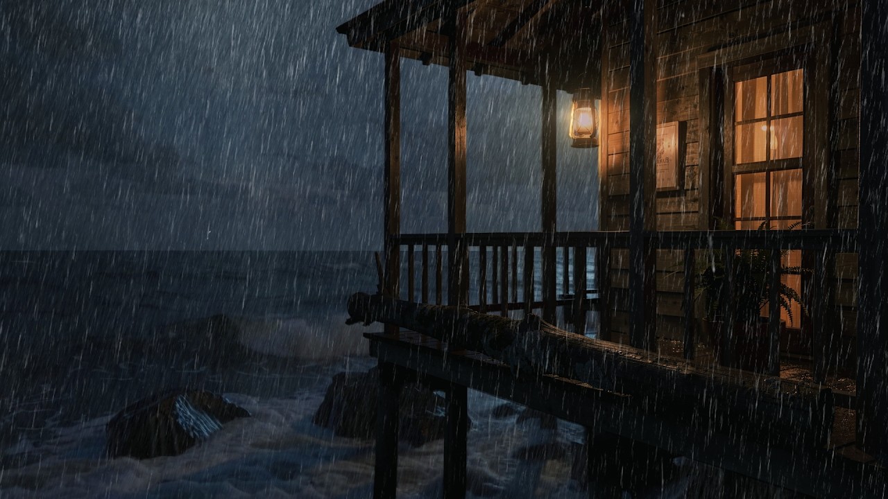 Sleeping in the rain by the sea - A place to return to after the stresses of life