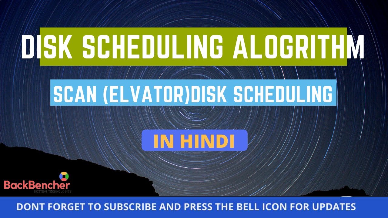 Operating System  | Scan (Elevator) Disk Scheduling Algorithms | For GATE UGC - NET