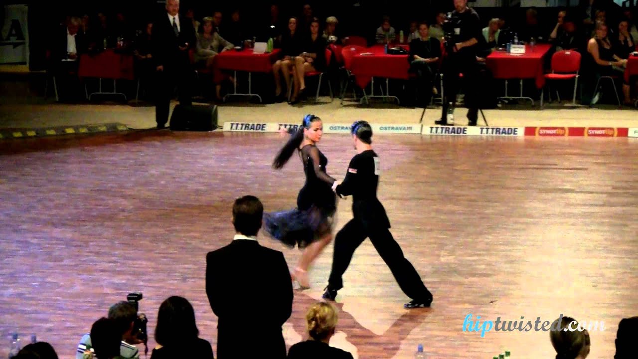 Jevgenijs Suvorovs - Tina Bazykina, Czech Dance Open 2012, WDSF WO latin, final - rumba