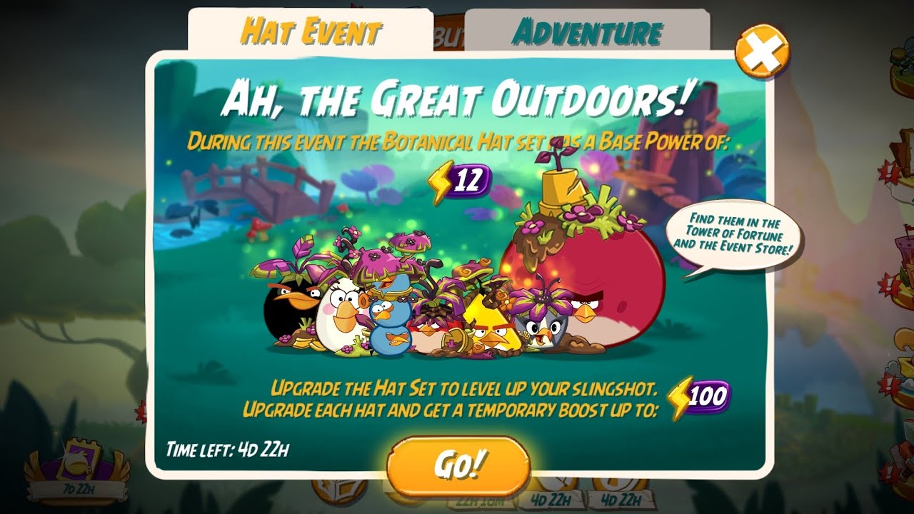 Angry Birds 2 - Tower of Fortune for Botanical Hat Set Rerun Session 1