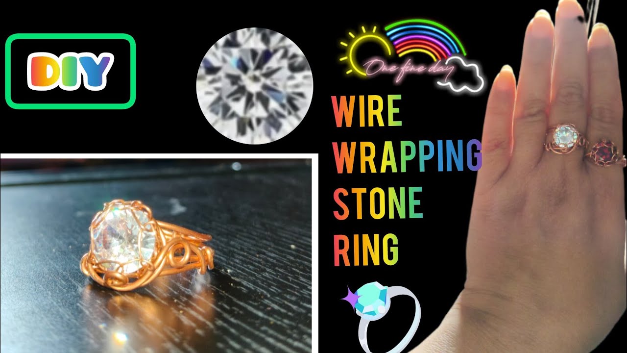 How to make a wire wrapped stone ring step-by-step