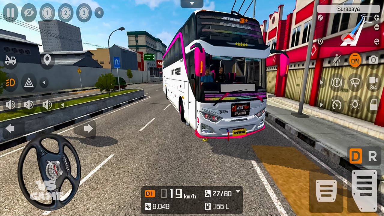 Bus Simulator Indonesia - New JetBus 3 SHD Gen 1 High Speed Driving - Gameplay