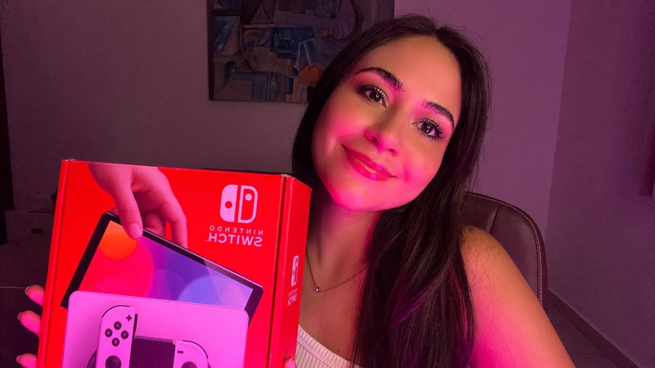 ASMR UNBOXING NINTENDO SWITCH OLED