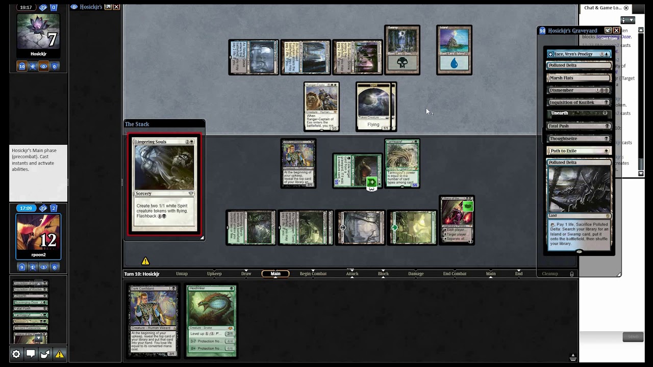 Golgari Midrange Bg Rock VS Esper Death Shadow Ep 23 MTGO Modern