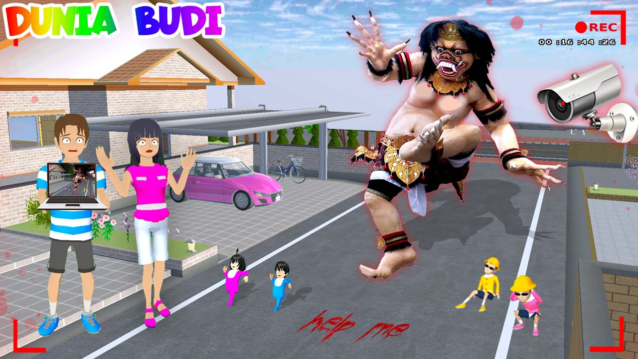 Yuta Mio Panik CCTV Merekam Hantu Ogoh-Ogoh Keliling Kota Sakura | Sakura School Simulator