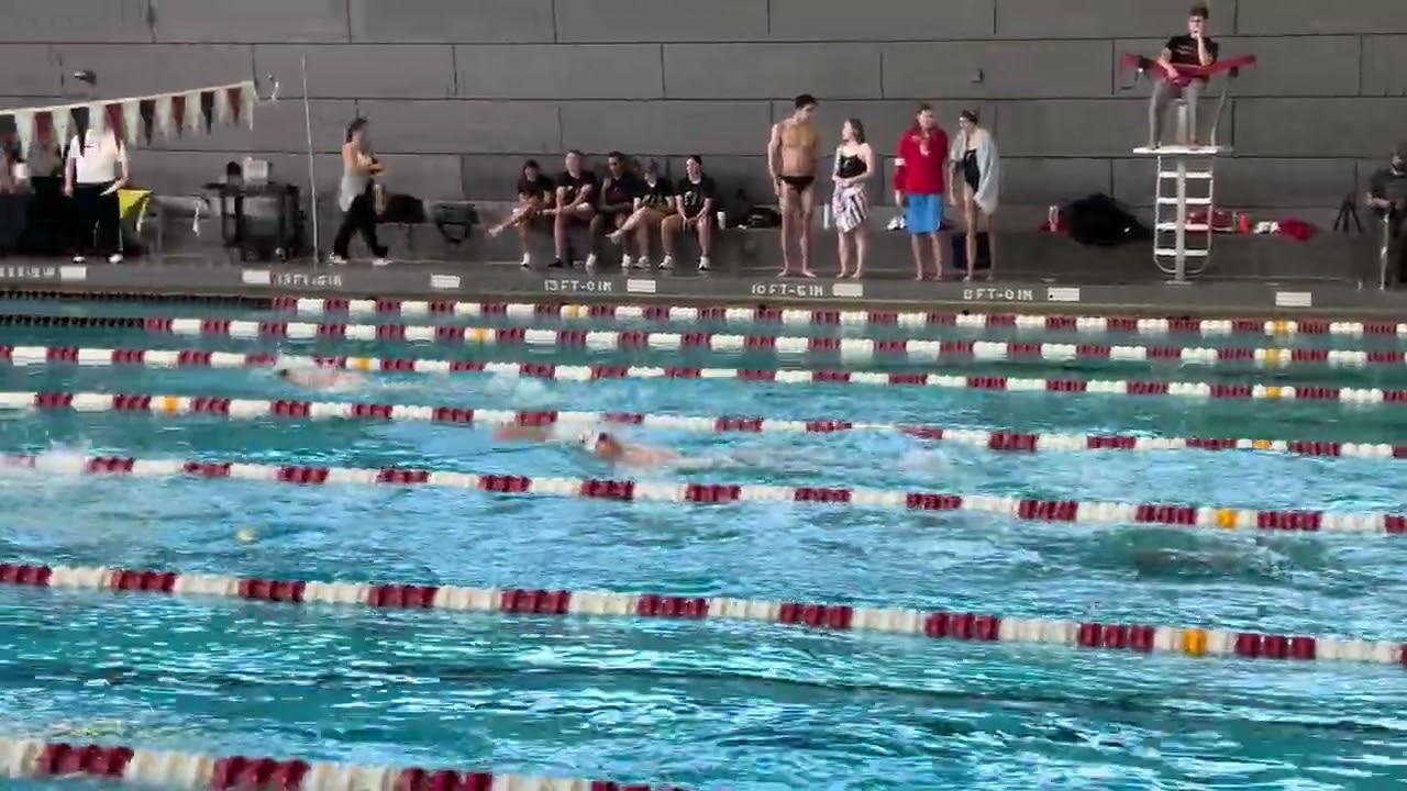 200 backstroke dual meet vs cinci
