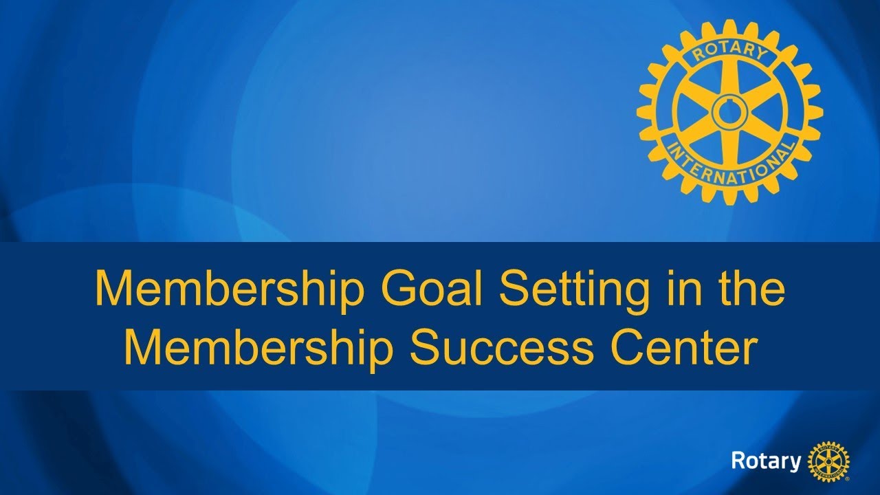 Membership Goal Setting