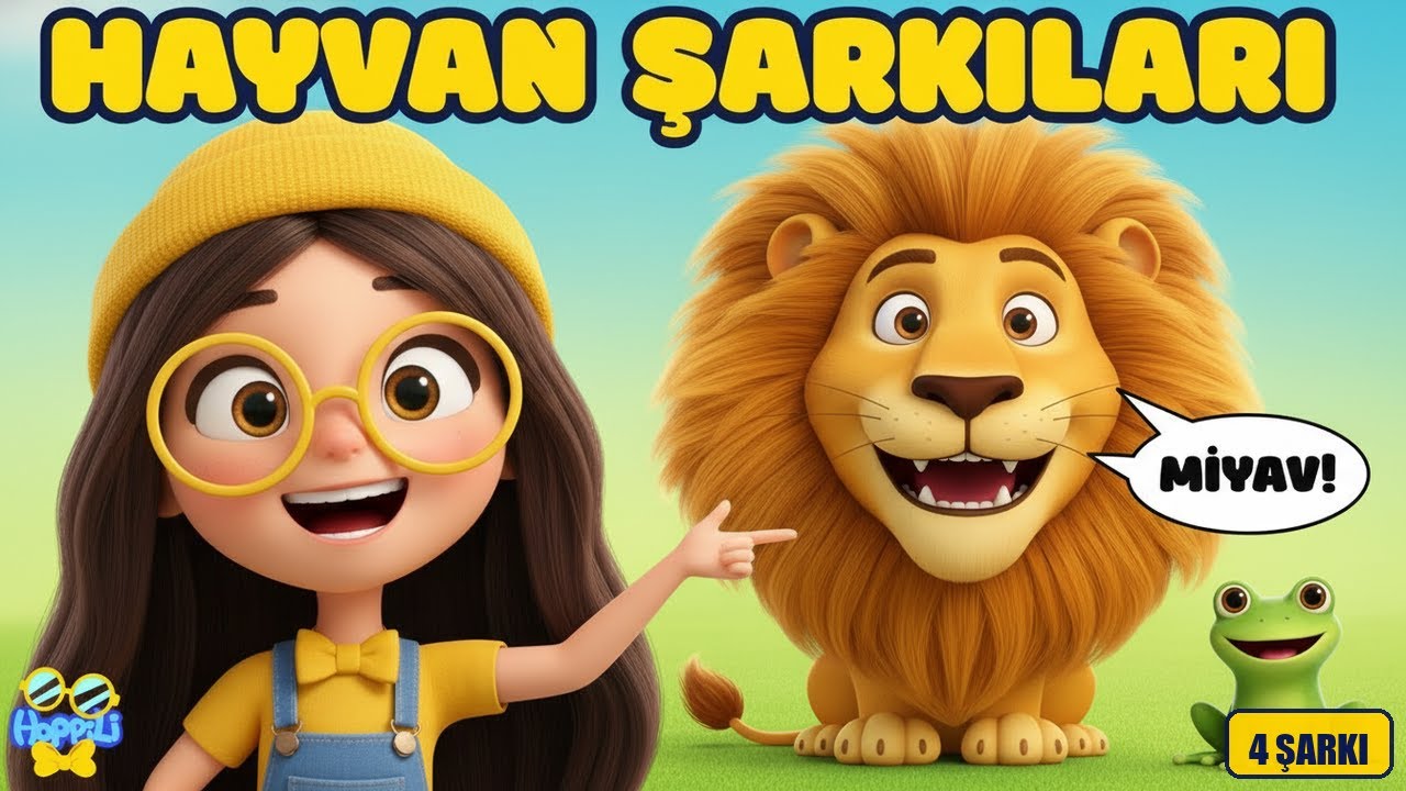 🐸 Hayvan Sesleri Ku Vak Ku Vak! | Hoppili Çocuk Şarkıları | Eğitici Türkçe Şarkı
