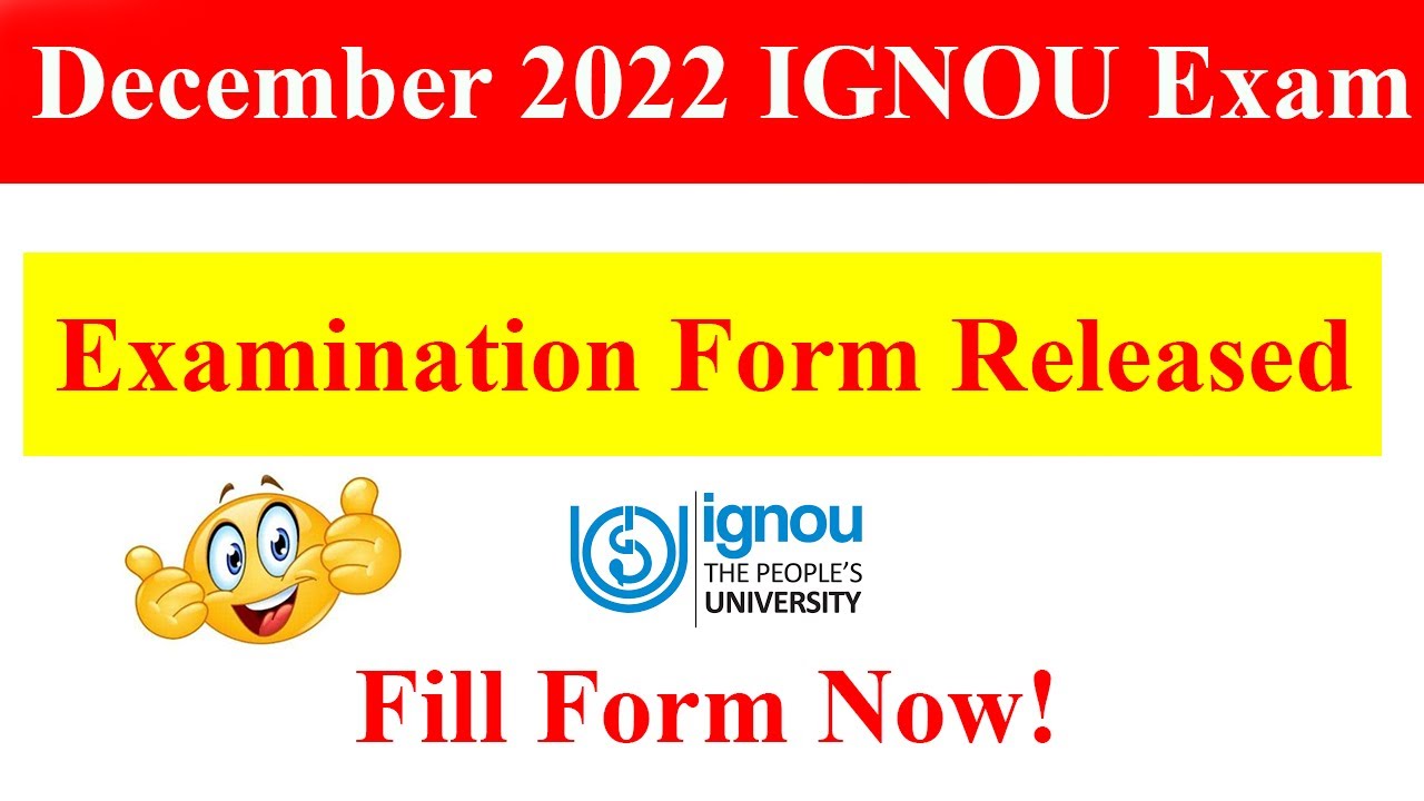 Ignou December 2022 Exam form Released | Enlighten brains