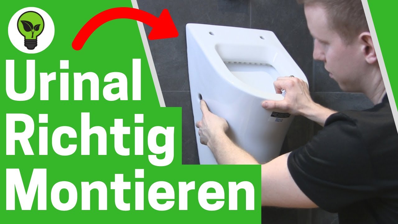 Urinal Montieren ✅ ULTIMATIVE ANLEITUNG: Wie Pissoir mit Deckel Richtig Einbauen & Befestigen???