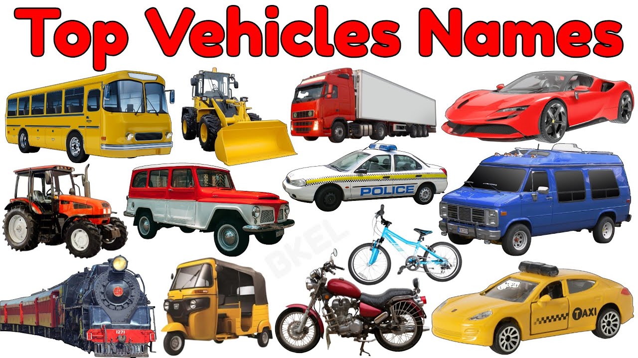 Топ-20 автомобилей для детей 🚗🚒 | Изучаем названия и звуки автомобилей | Образовательное видео дл...