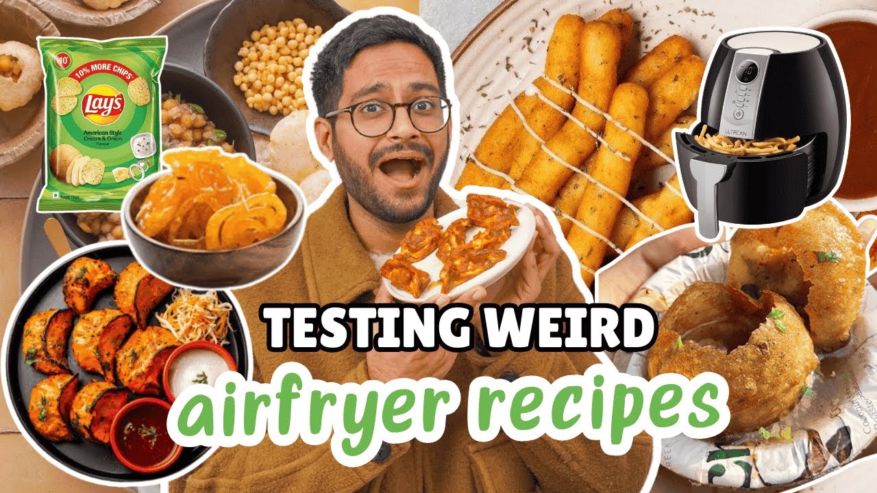 TESTING *WEIRD* AIRFRYER RECIPES 😱 JALEBI, MOMOS, GOLGAPPE & MORE...WHAT DID I LIKE ??