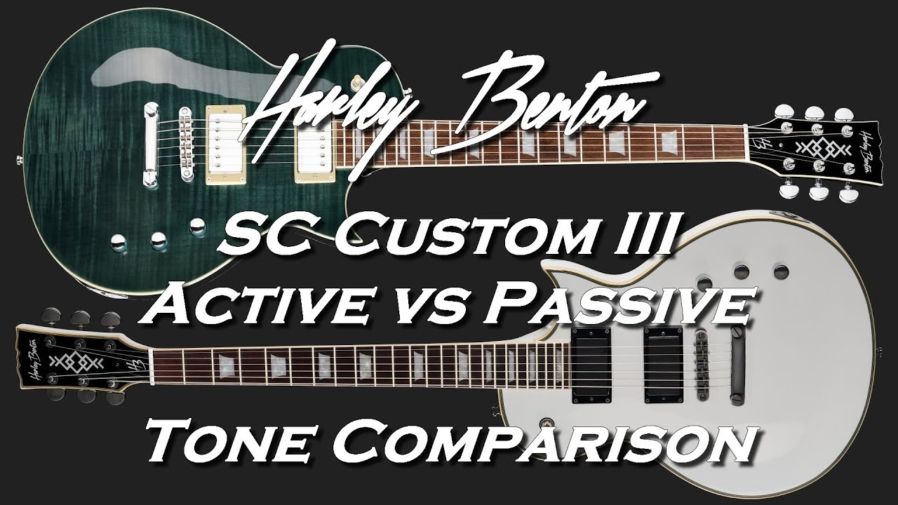 Harley Benton SC Custom III Active vs Passive : Tone Comparison