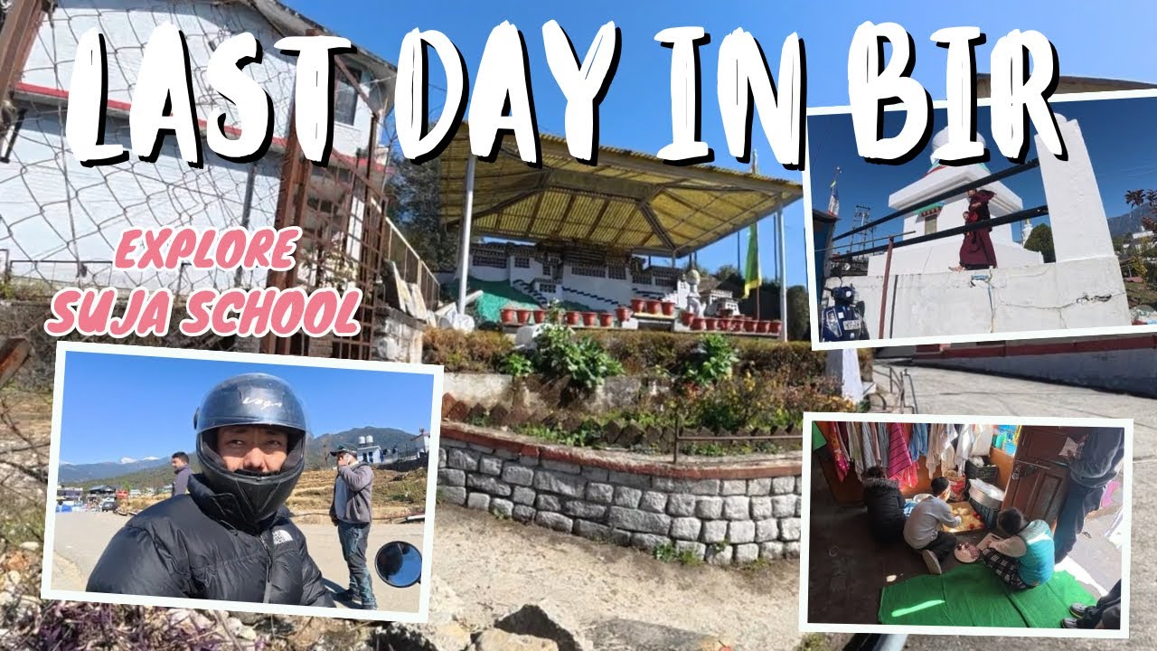 Last day in bir, visit Suja school #tibetanvlogger #tibetanyoutuber 
