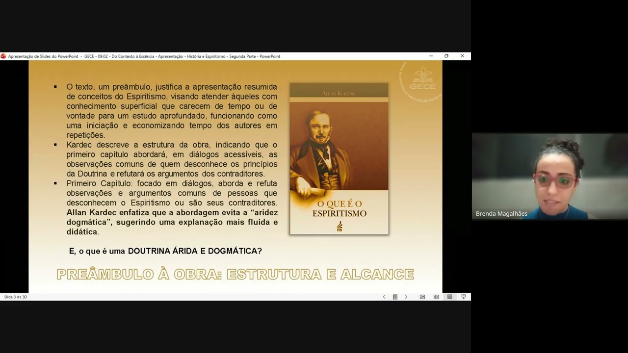 12ª Aula - GECE/CENL - O que é o Espiritismo - 09/02/2026