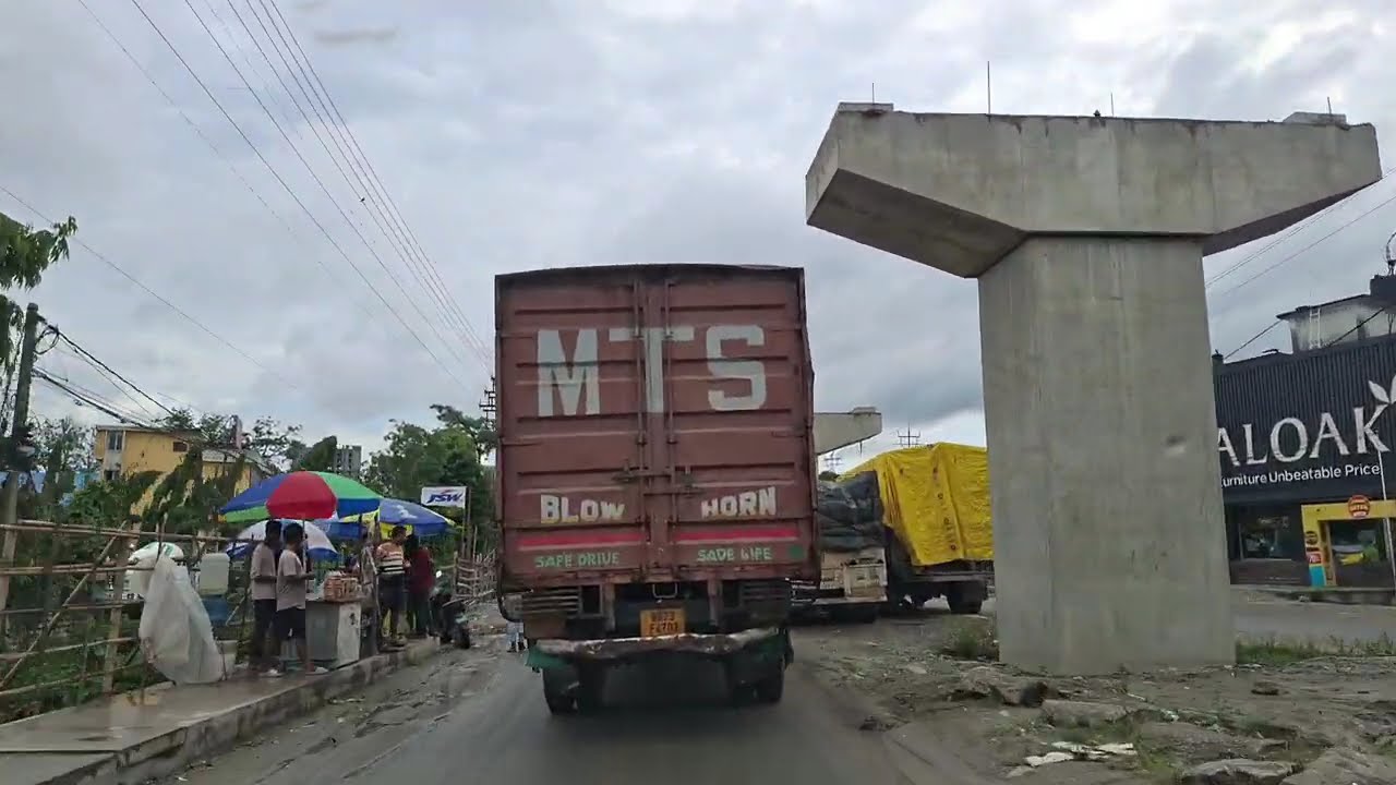 Construction of new road and  flyover from Salugara to Matigara Balasan highway. #roadtrip #highway
