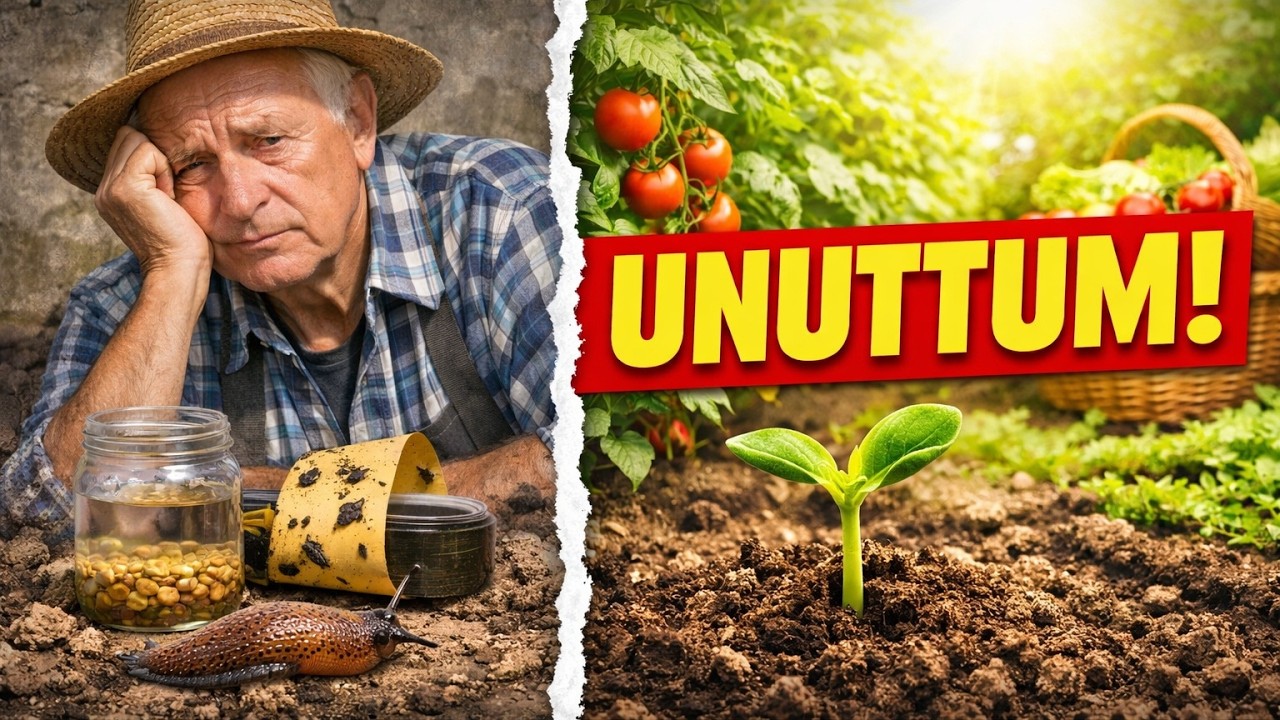 Kuru tohumları ektim ve... UNUTTUM! Her şeyin yerini alacak, o meşhur tembel yöntemi!