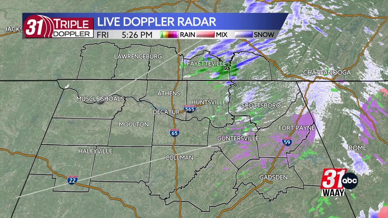 Tracking Winter Weather: WAAY 31's extended coverage of conditions in North Alabama