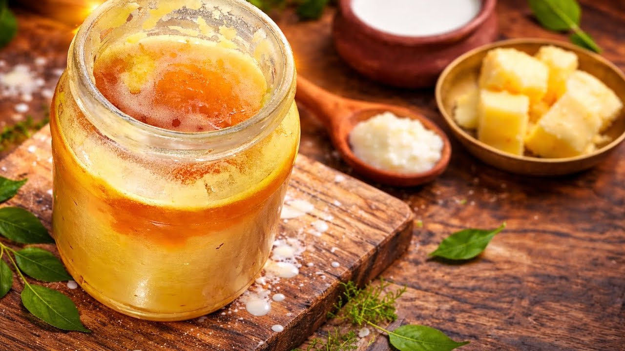 How to Make Pure Homemade Ghee from Milk Cream | Traditional Desi Ghee