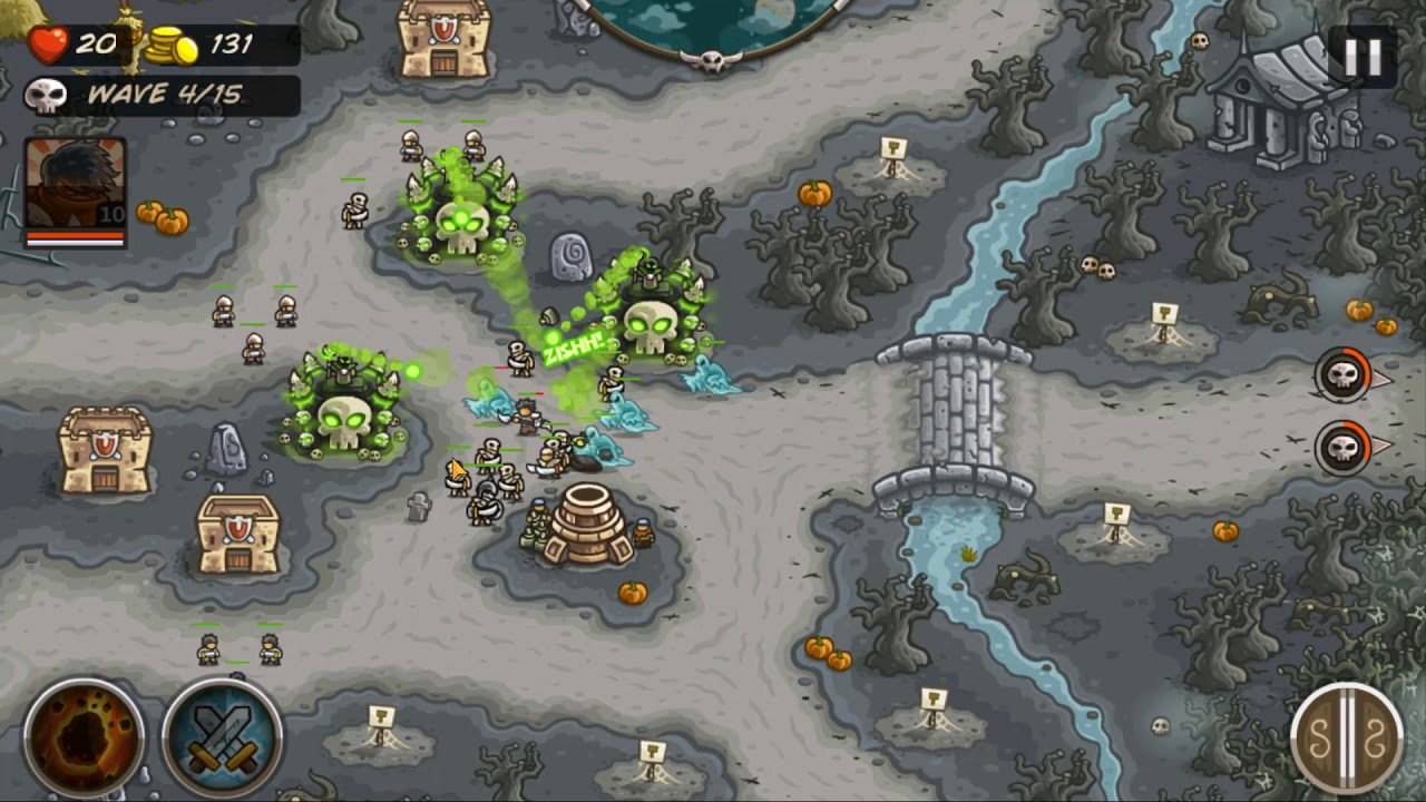 Kingdom Rush Frontiers Level 20 - Desecrated Grove