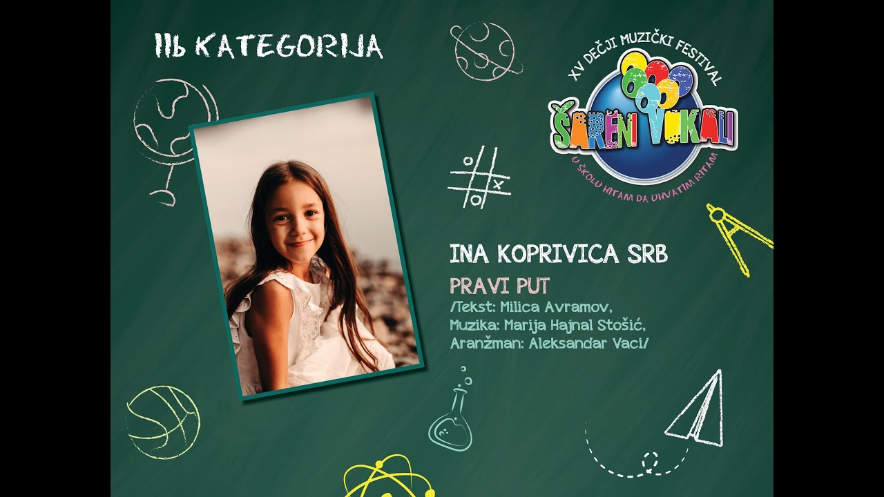 *15. FESTIVAL ŠARENI VOKALI 2025. - Ina Koprivica / Pravi put