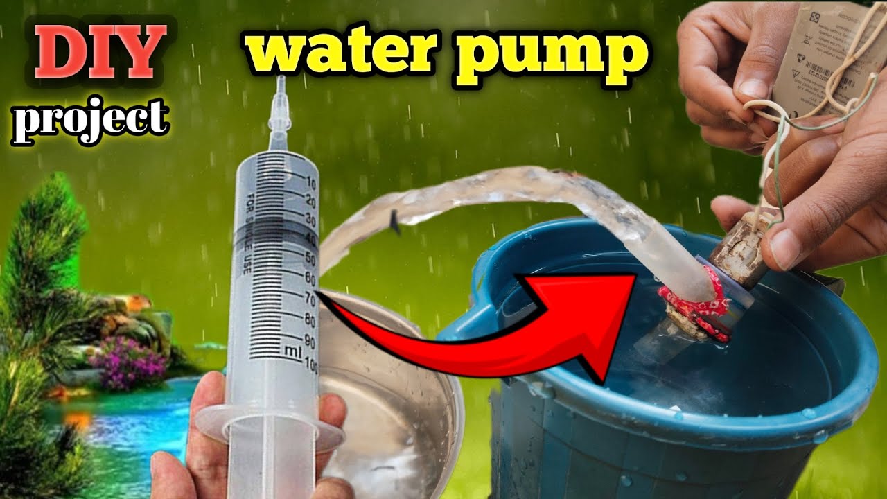 How to making mini water pump diy project circle 12 MONTH
