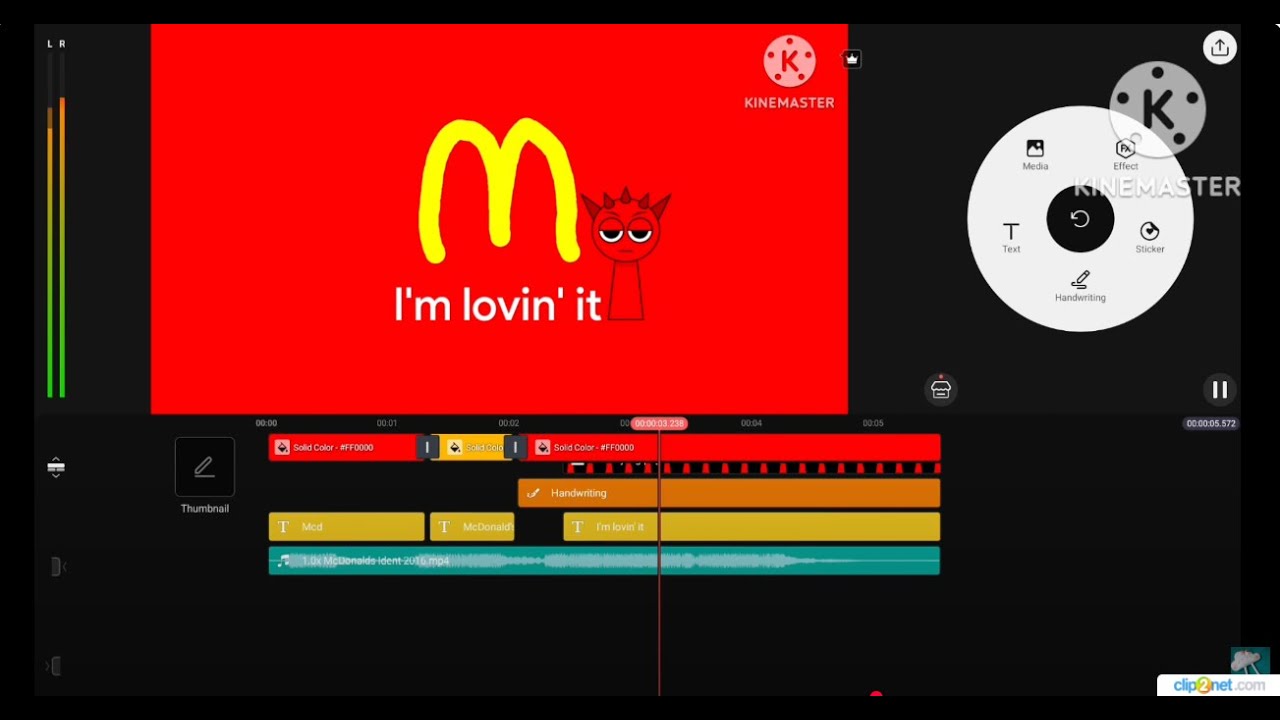 McDonald's Ident 2016 Logo Remake Kinemaster Speedrun x6 Speed @WAGDHN2026