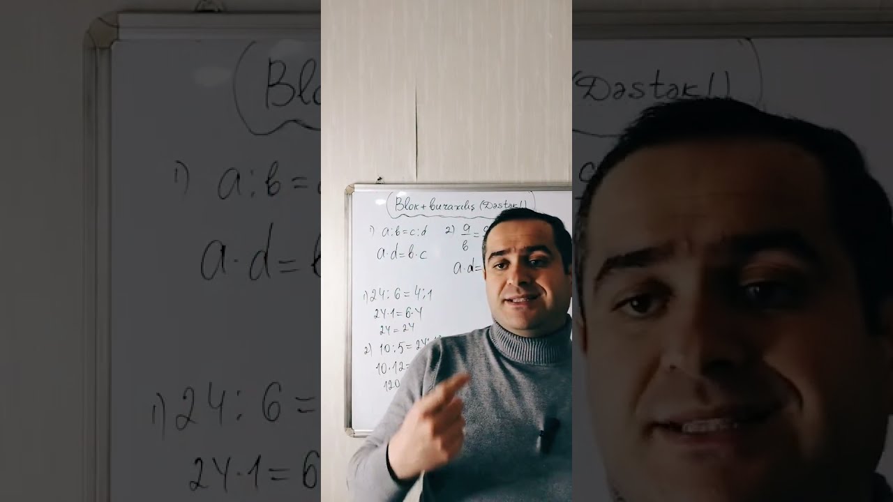 Riyaziyyat Tənasüb. Tənasübün əsas xassəsi 
