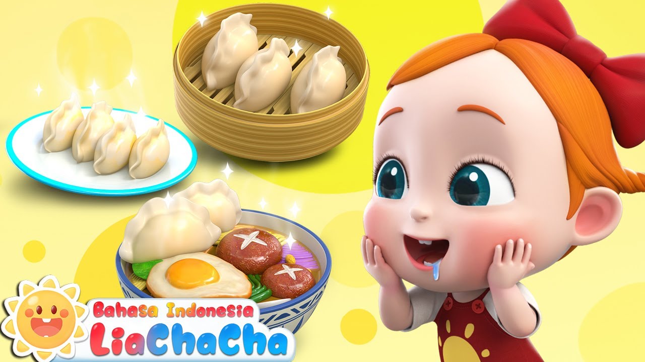 Membuat Pangsit🥟 | Lagu Makanan | Lagu Lucu | Lagu Anak-anak | LiaChaCha Bahasa Indonesia