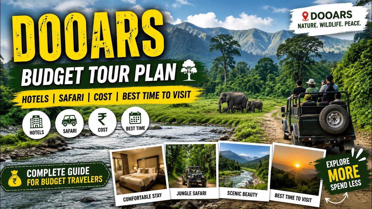 Dooars Budget Tour Guide | Gorumara |Jaldapara | Buxa | Chapramari | Bhutanghat | Lataguri | Samsing