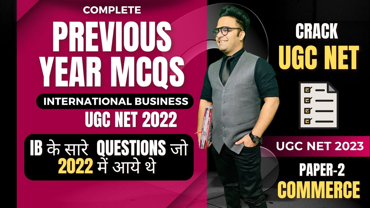 Ugc Net Commerce Pyqs || International Business Ugc Net