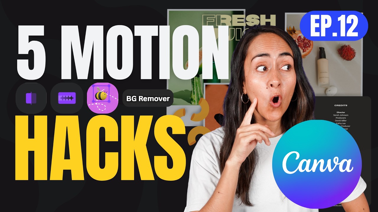 5 Must-Try Canva Animation Tips for 2024 | Beginners Tutorial💡
