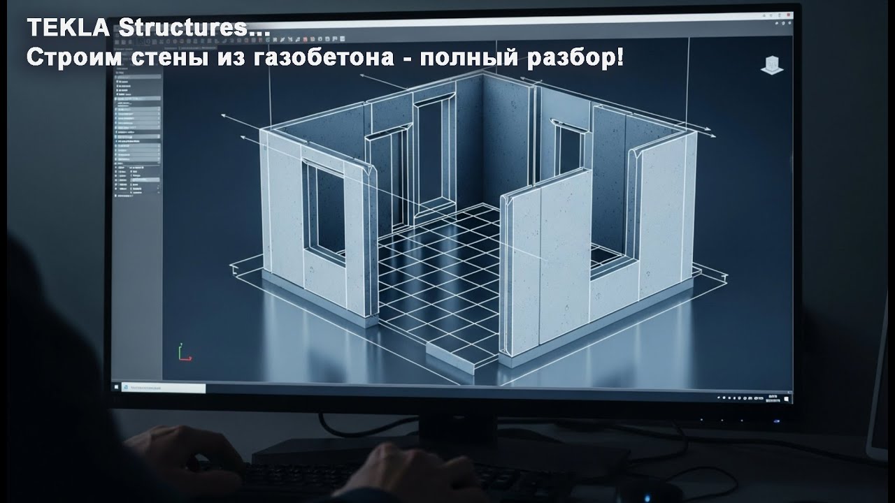 [НИП-Коттедж] 04 TEKLA: строим стены из газобетона — полный разбор!
