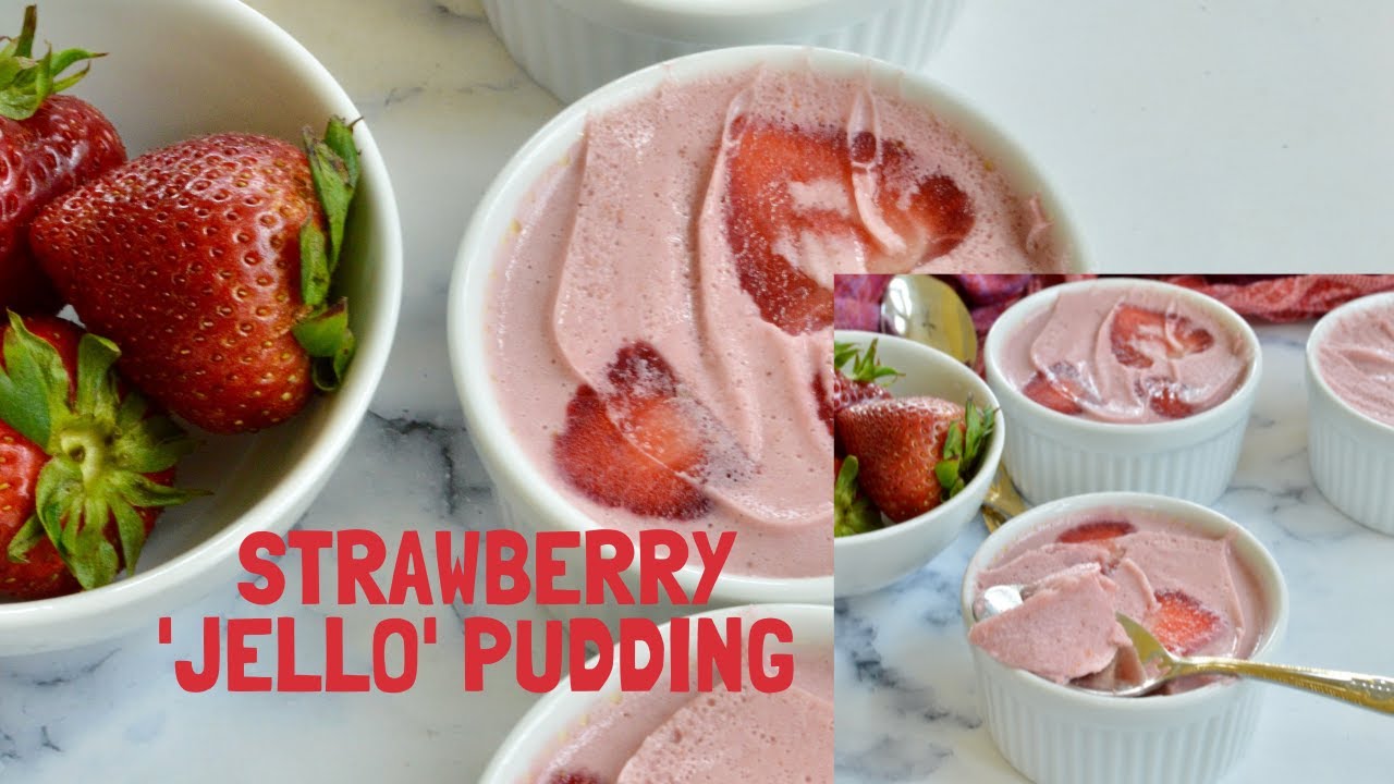 Strawberry 'Jello' Pudding (Paleo, AIP, Keto)