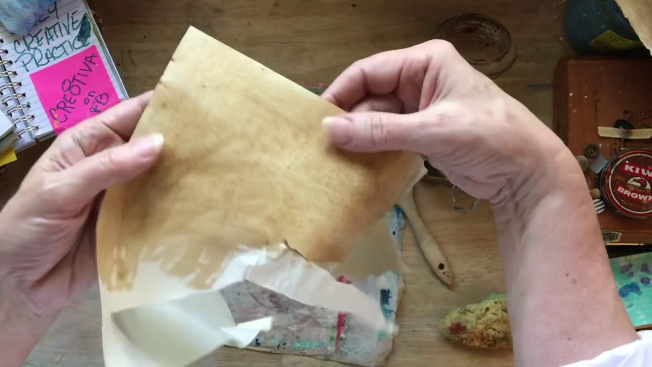 Quick, Easy Coffee Stained Textured Background for Junk Journals