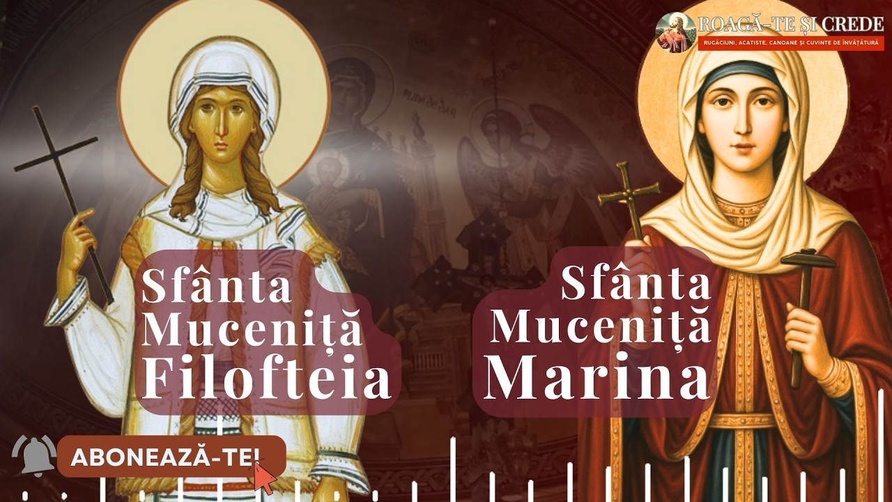 🔴 LIVE  Acatistele Sf. Filofteia și Marina | Rugăciune pentru copii și familii