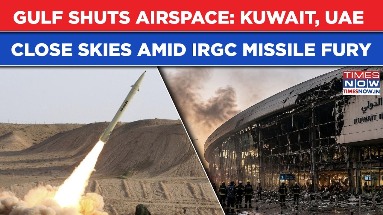 Gulf Shuts Airspace: Kuwait, UAE Close Skies Amid IRGC Missile, Drone Fury After US' Fresh Strikes