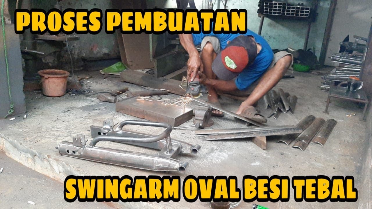 🔴 PROSES PEMBUATAN SWING ARM OVAL BESI TEBAL GASPOL RACING