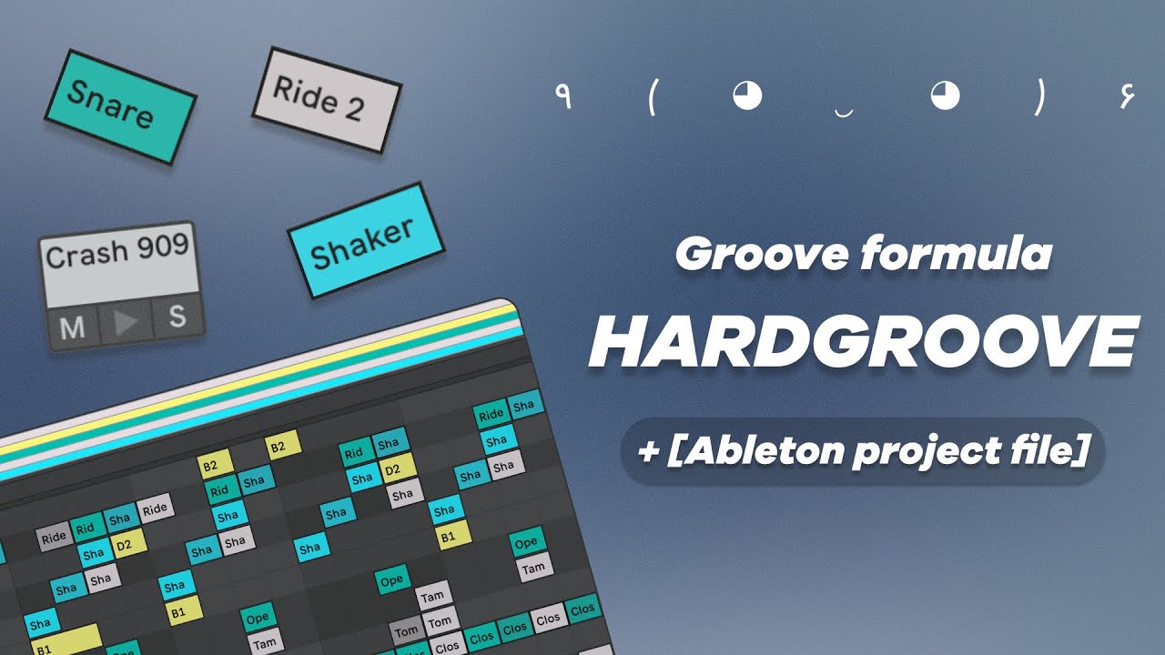 How to make Hardgroove Techno Drum Pattern in Ableton + [Free MIDI & Drum Rack files]
