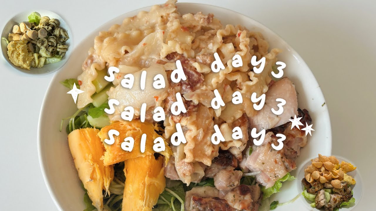 salad day 3 파스타 샐러드 공장 돌리기 | 투고샐러드 치폴레파스타 샐러드 따라하기, 바질파스타샐러드,크림파스타샐러드