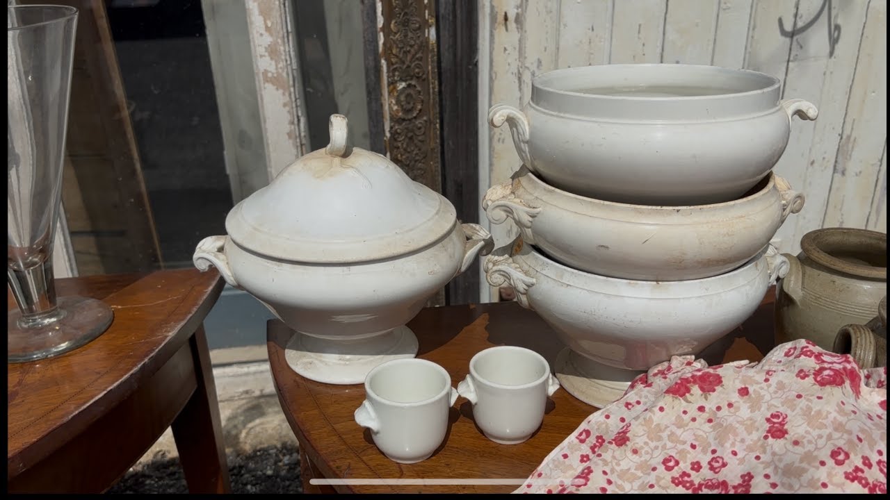 French Brocante Antique Shopping haul at the barn