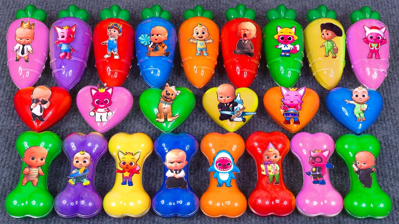 💖 Pinkfong Galaxy Slime Mix! Cody & Jeni Mix Soft Clay ✨ ASMR 🌀